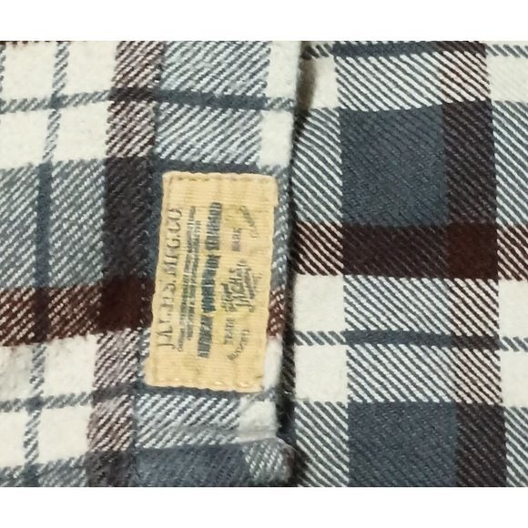 Jachs Plaid Flannel Shirt Mens Size 2XL Shacket Jacket Button Front Lumberjack O - Picture 4 of 16